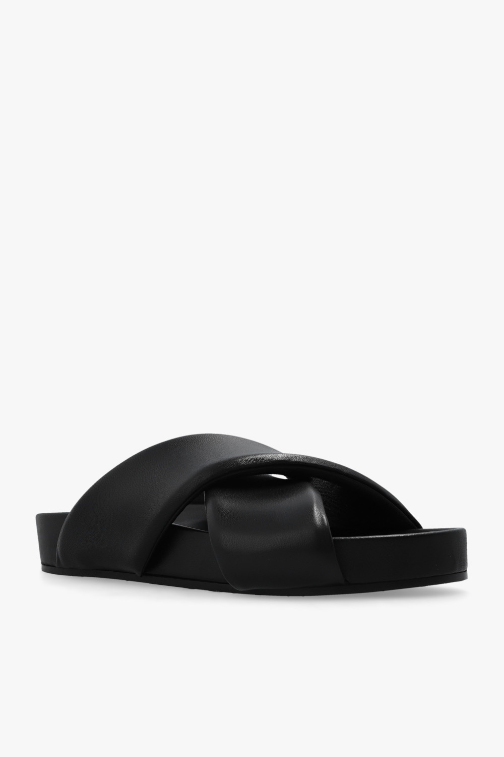 SchaferandweinerShops Norway - Black Leather slides JIL